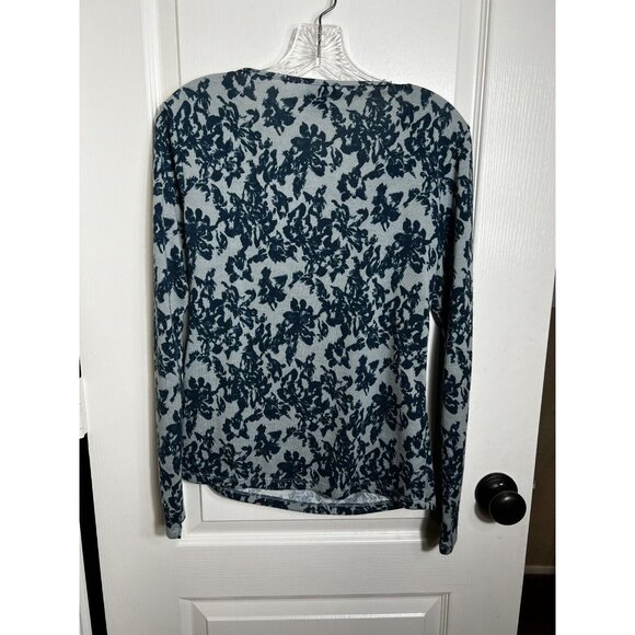 Ann Taylor Long Sleeve Pullover‎ Sweater Floral Blue Women's Size XS - Picture 5 of 5